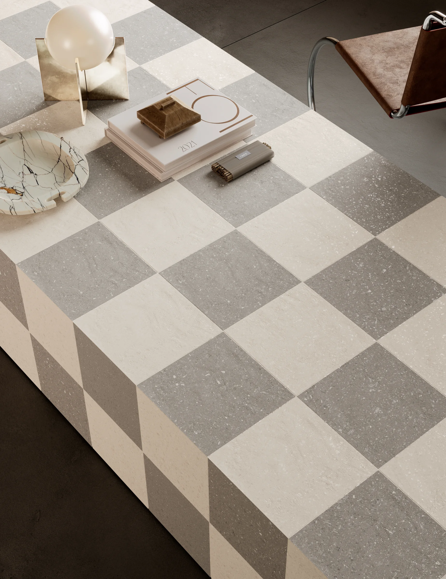 Composition of surfaces, samples and objects